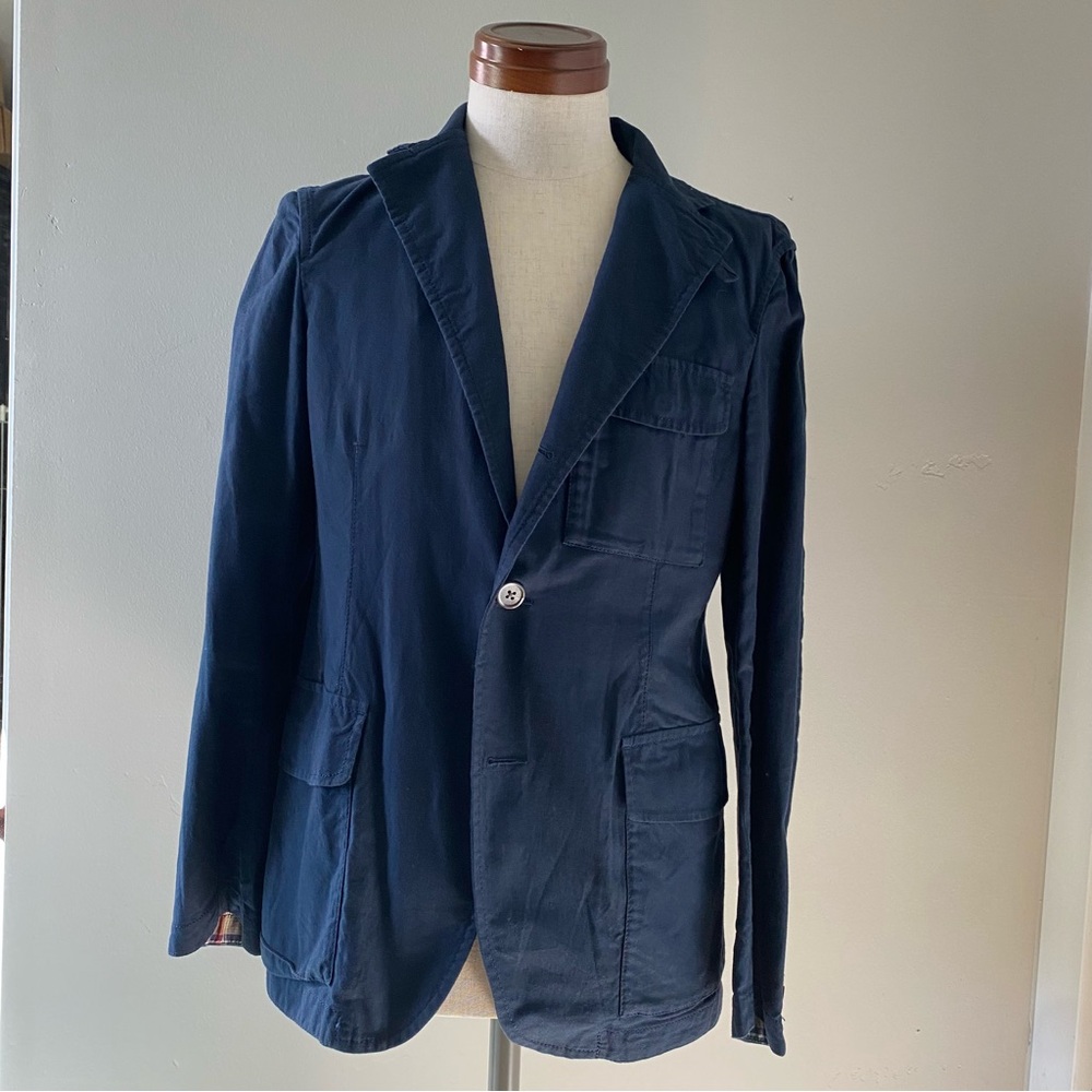 Tomorrowland men’s navy cotton lightweight blazer/jacket, JP 44 = US XS